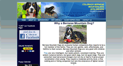 Desktop Screenshot of coloradobernesemountaindog.com